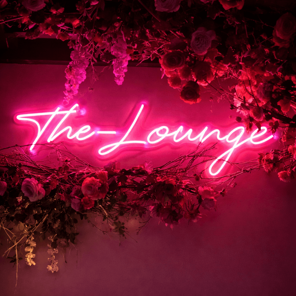 The Lounge neon sign