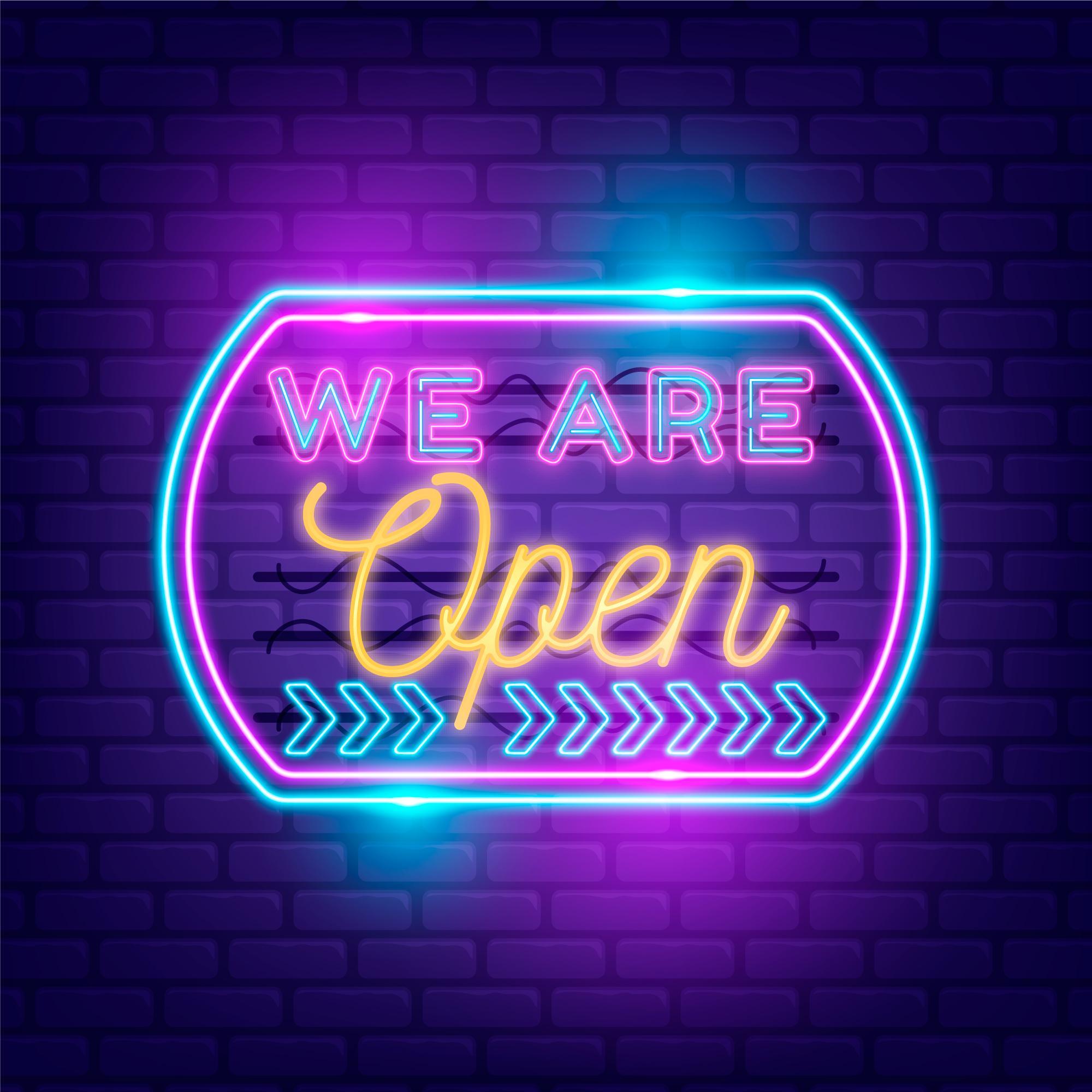 We are open sign - Neon Guys