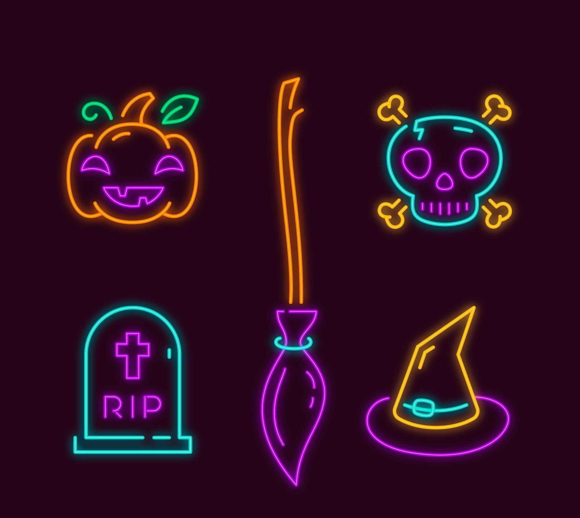 Halloween Element Neon Sign collection - Neon Guys