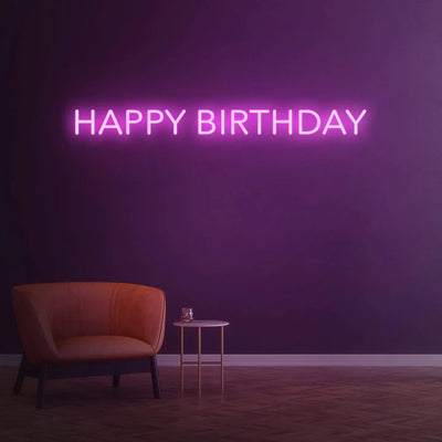 Neon happy birthday -  España
