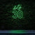 "DIRTY 30" BIRTHDAY NEON SIGN - Neon Guys