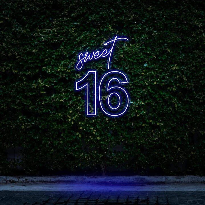 "SWEET 16" BIRTHDAY NEON SIGN - Neon Guys